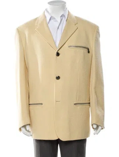 Pre-owned Versace Vintage 1990's Blazer In Neutral