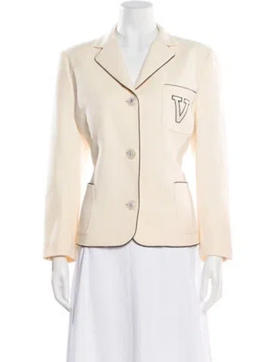 Pre-owned Versace Vintage 1990's Blazer In Neutral