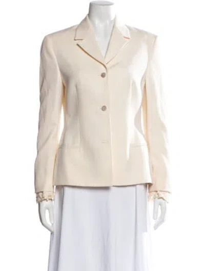 Pre-owned Versace Vintage 1990's Blazer In Neutral