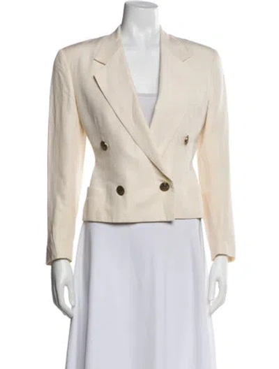 Pre-owned Versace Vintage 1990 Blazer In Neutral