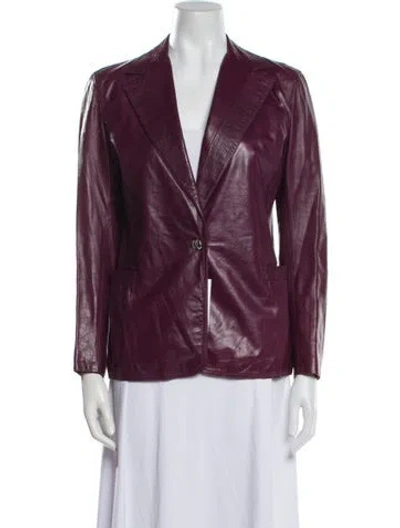 Pre-owned Versace Vintage 1990's Blazer In Purple