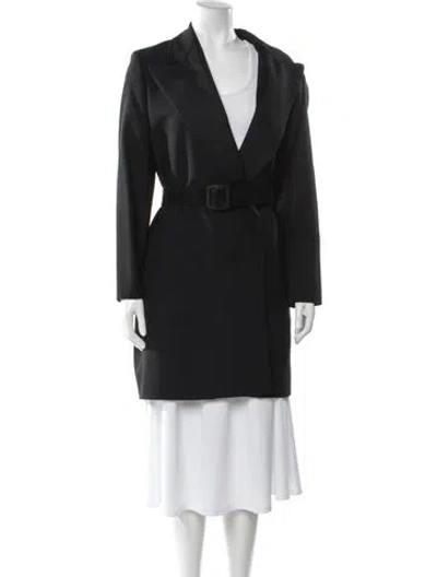 Pre-owned Versace Vintage 1990's Coat In Black