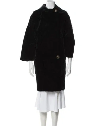 Pre-owned Versace Vintage 1990's Coat In Black