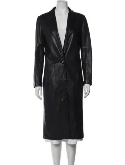 Pre-owned Versace Vintage 1990's Coat In Black