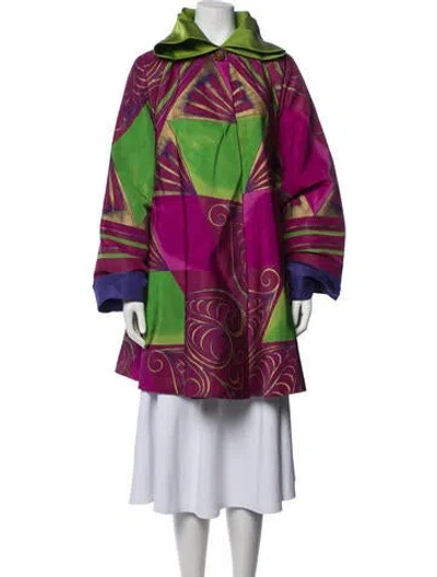 Pre-owned Versace Vintage 1990 Coat In Purple