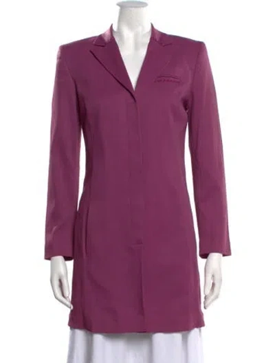 Pre-owned Versace Vintage 1990's Coat In Purple