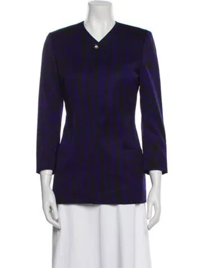 Pre-owned Versace Vintage 1990 Evening Jacket In Purple