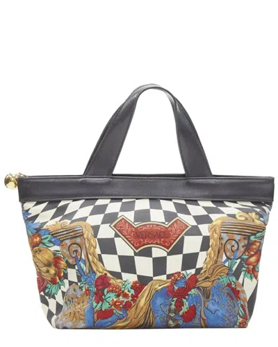 Versace Vintage 1990's Leather Tote