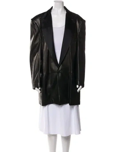 Pre-owned Versace Vintage 1990's Overcoat In Black