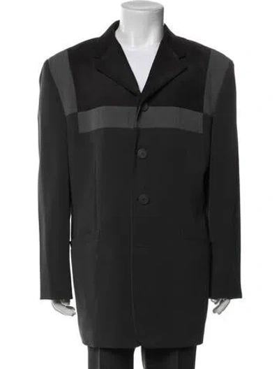 Pre-owned Versace Vintage 1990's Parka In Gray