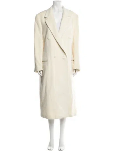 Pre-owned Versace Vintage 1990's Peacoat In Neutrals