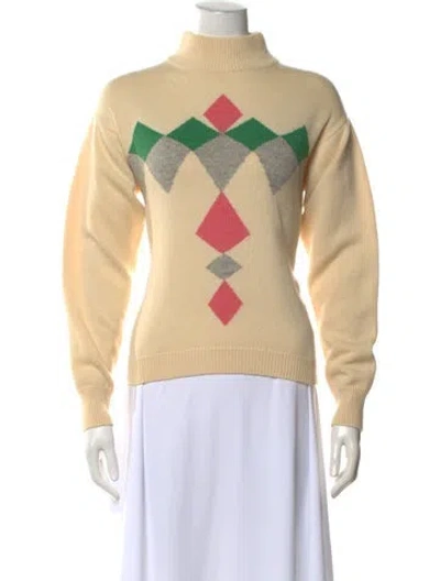 Pre-owned Versace Vintage 1990's Sweater In Neutrals