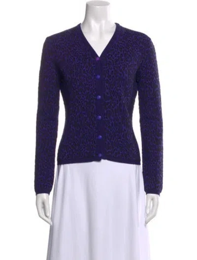 Pre-owned Versace Vintage 1990's Sweater In Purple