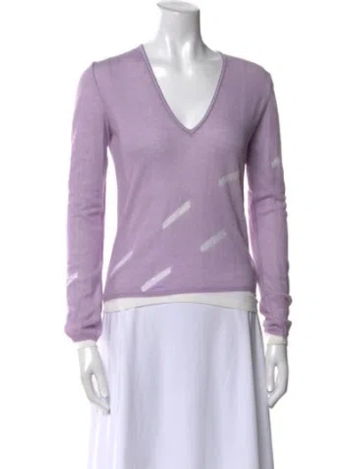 Pre-owned Versace Vintage 1990's Sweater In Purple