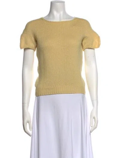 Pre-owned Versace Vintage 1990's Sweater In Yellow