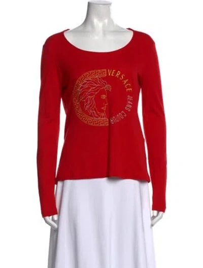 Pre-owned Versace Vintage 1990's T-shirt In Red