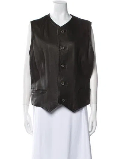 Pre-owned Versace Vintage 1990's Vest In Black