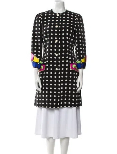 Pre-owned Versace Vintage 1991 Coat In Black