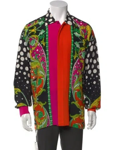 Pre-owned Versace Vintage 1991 Shirt In Multi