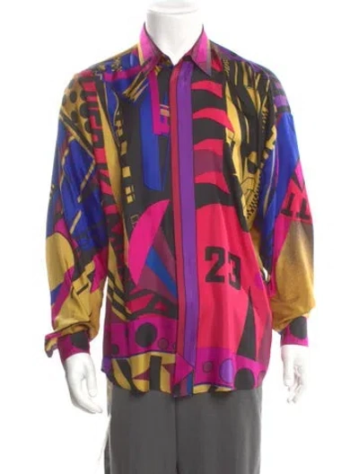 Pre-owned Versace Vintage 1991 Shirt In Multi