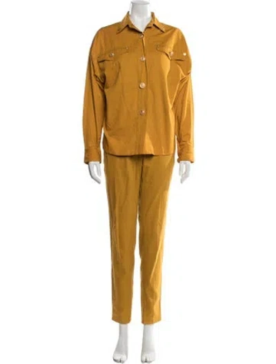 Pre-owned Versace Vintage 1992 Pant Set In Yellow