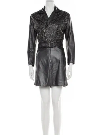 Pre-owned Versace Vintage 1992 Skirt Suit In Gray