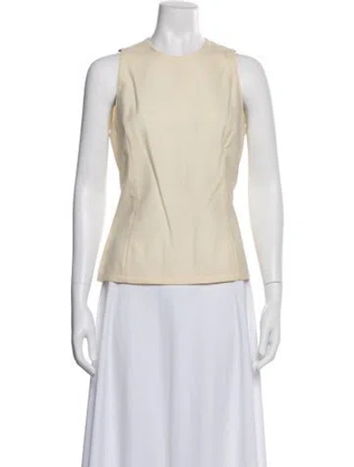 Pre-owned Versace Vintage 1992 Top In Neutral