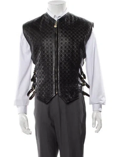 Pre-owned Versace Vintage 1992 Vest In Black