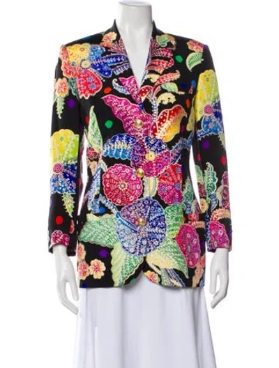 Pre-owned Versace Vintage 1993 Blazer In Black