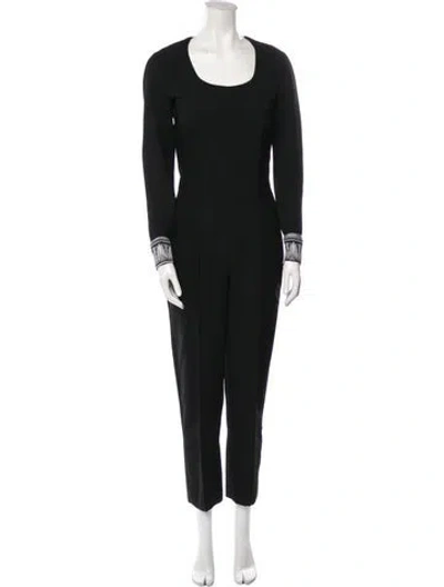 Pre-owned Versace Vintage 1993 Jumpsuit In Black