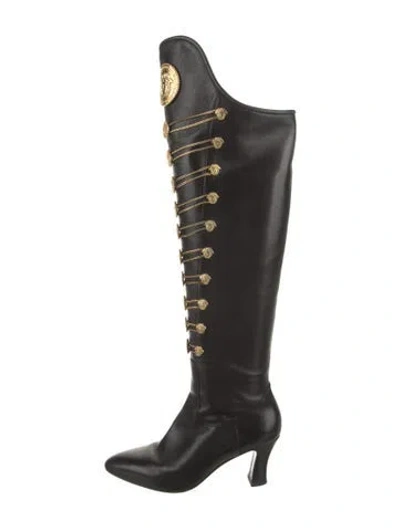 Pre-owned Versace Vintage 1993 Riding Boots In Multi