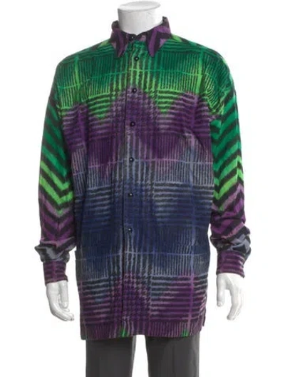 Pre-owned Versace Vintage 1993 Shirt In Green