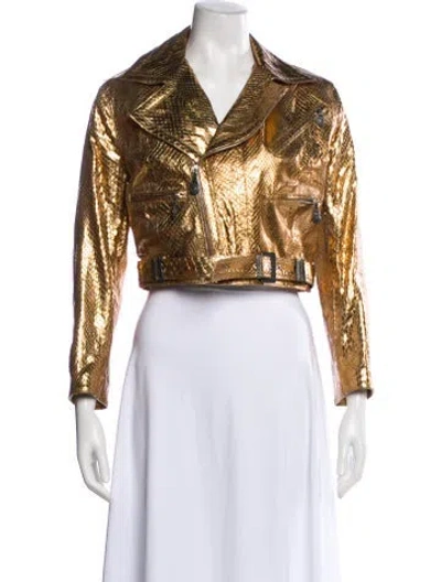 Pre-owned Versace Vintage 1994 Biker Jacket