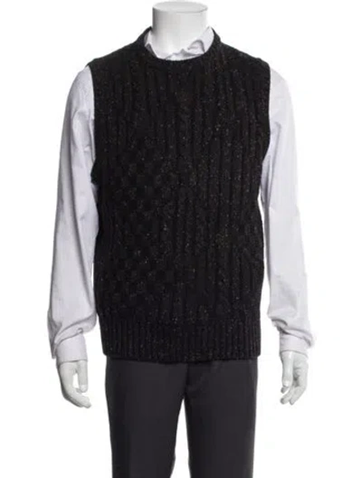 Pre-owned Versace Vintage 1994 Sweater Vest In Gray