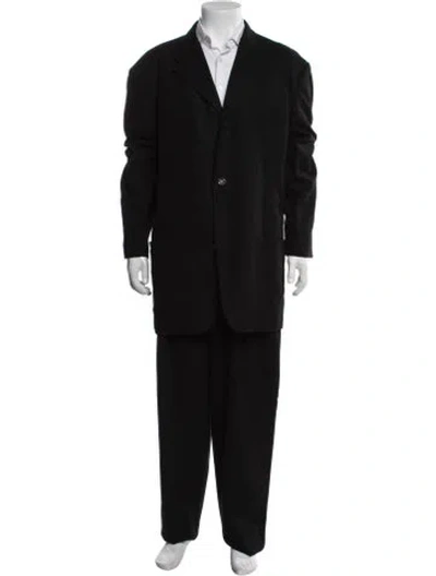 Pre-owned Versace Vintage 1994 Two-piece Suit In Black
