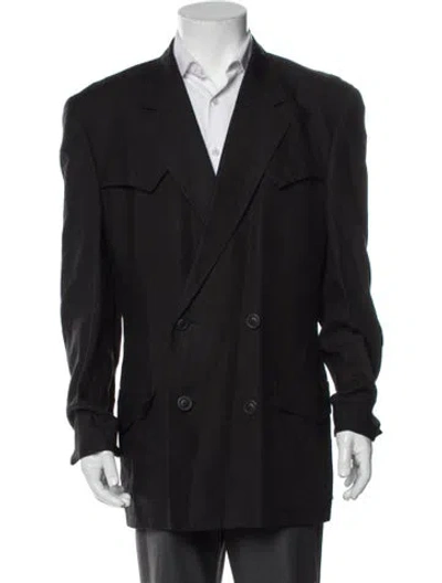 Pre-owned Versace Vintage 1995 Blazer In Black