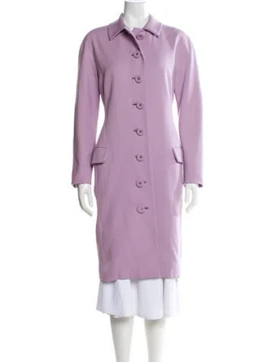 Pre-owned Versace Vintage 1995 Trench Coat In Purple