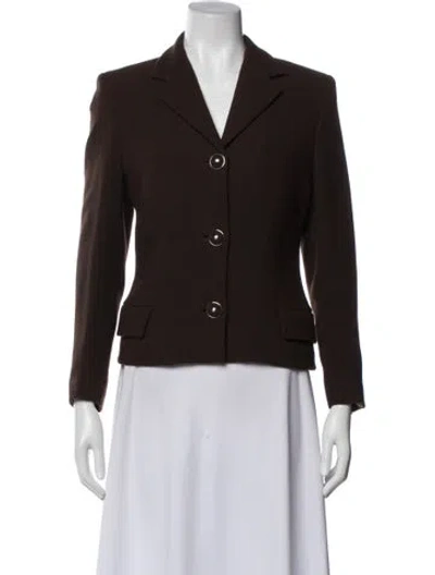 Pre-owned Versace Vintage 1996 Blazer In Brown