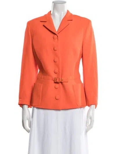 Pre-owned Versace Vintage 1996 Blazer In Orange