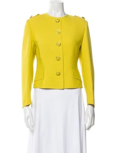 Pre-owned Versace Vintage 1996 Evening Jacket In Yellow