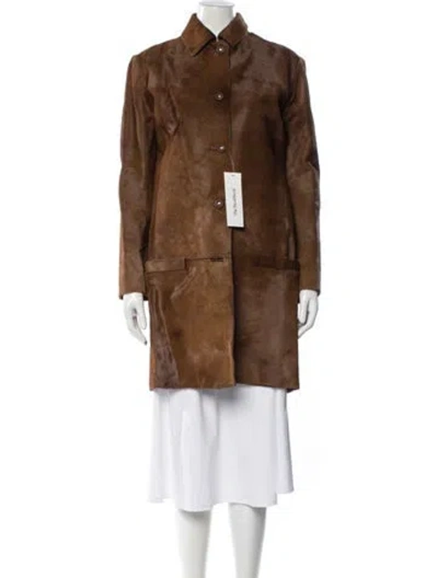 Pre-owned Versace Vintage 1996 Skirt Suit In Brown