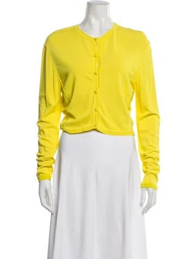 Pre-owned Versace Vintage 1996 Sweater In Yellow