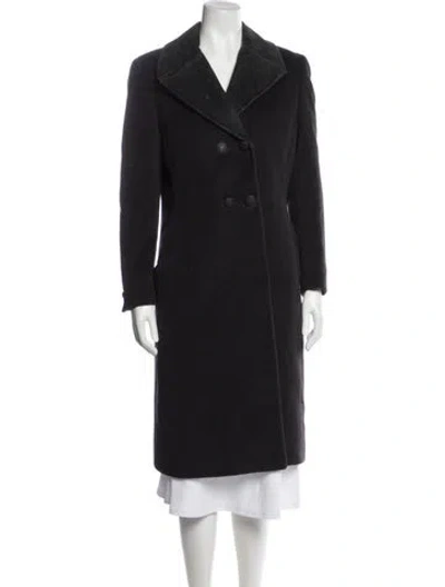 Pre-owned Versace Vintage 1997 Peacoat In Gray