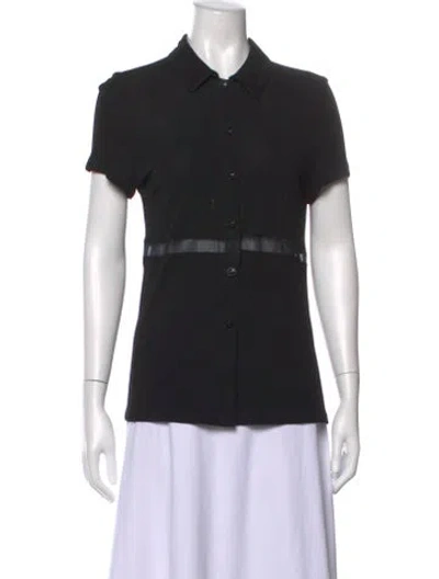 Pre-owned Versace Vintage 1997 Polo In Black