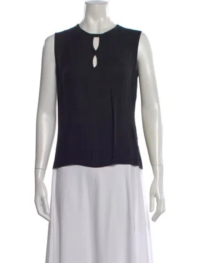Pre-owned Versace Vintage 1997 Top In Black