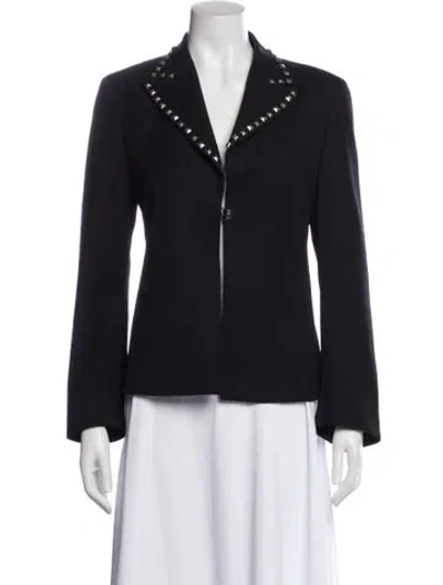 Pre-owned Versace Vintage 1998 Blazer In Black