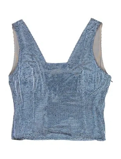 Pre-owned Versace Vintage 1998 Bodysuit In Blue