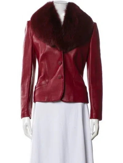Pre-owned Versace Vintage 1998 Evening Jacket In Red