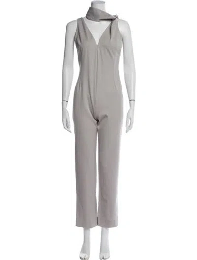 Pre-owned Versace Vintage 1998 Jumpsuit In Gray