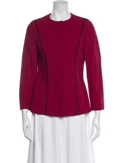 Pre-owned Versace Vintage 1998 Pantsuit In Burgundy